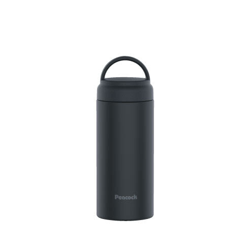 Peacock Stainless Steel Vacuum Insulated Bottle Screw Mug Type-Black/Peacock真空层魔法瓶保温杯-静谧黑 350ml