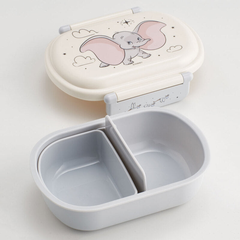 Skater Antibacterial Lunch Box and Trio Set Combo-Disney Dumbo/Skater抗菌银离子便当饭盒&餐具三件套组合-迪士尼小飞象