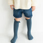 Stample Frill High Socks White&Navy 2Pairs/Stample荷叶边儿童及膝长袜 白色&墨蓝色 2双装 13-18cm 1-6yrs