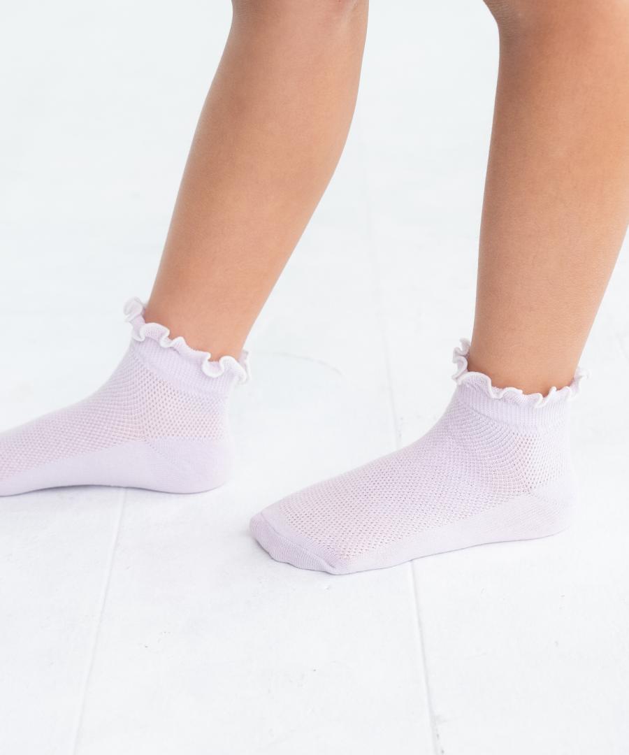 Stample Girly Mesh Short Socks 3Pairs/Stample花漾蕾丝短袜 3双装 13-21cm 1-9yrs