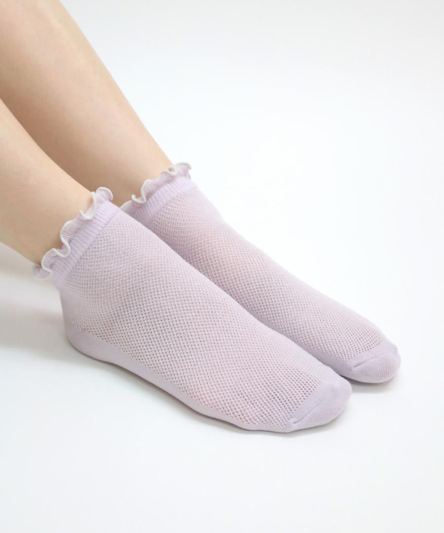 Stample Girly Mesh Short Socks 3Pairs/Stample花漾蕾丝短袜 3双装 13-21cm 1-9yrs