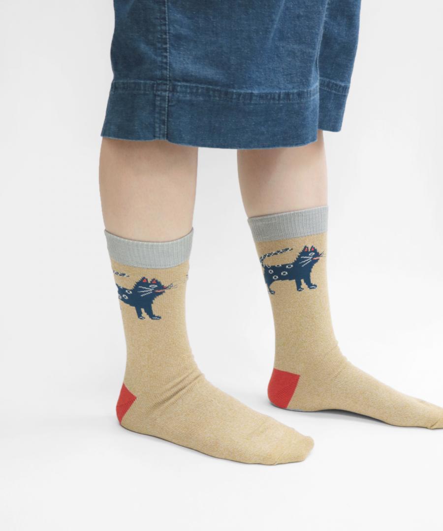 Stample Hachiawase Animal Crew Socks 3Pairs/Stample小动物伙伴儿童长袜 3双装 16-21cm 4-9yrs