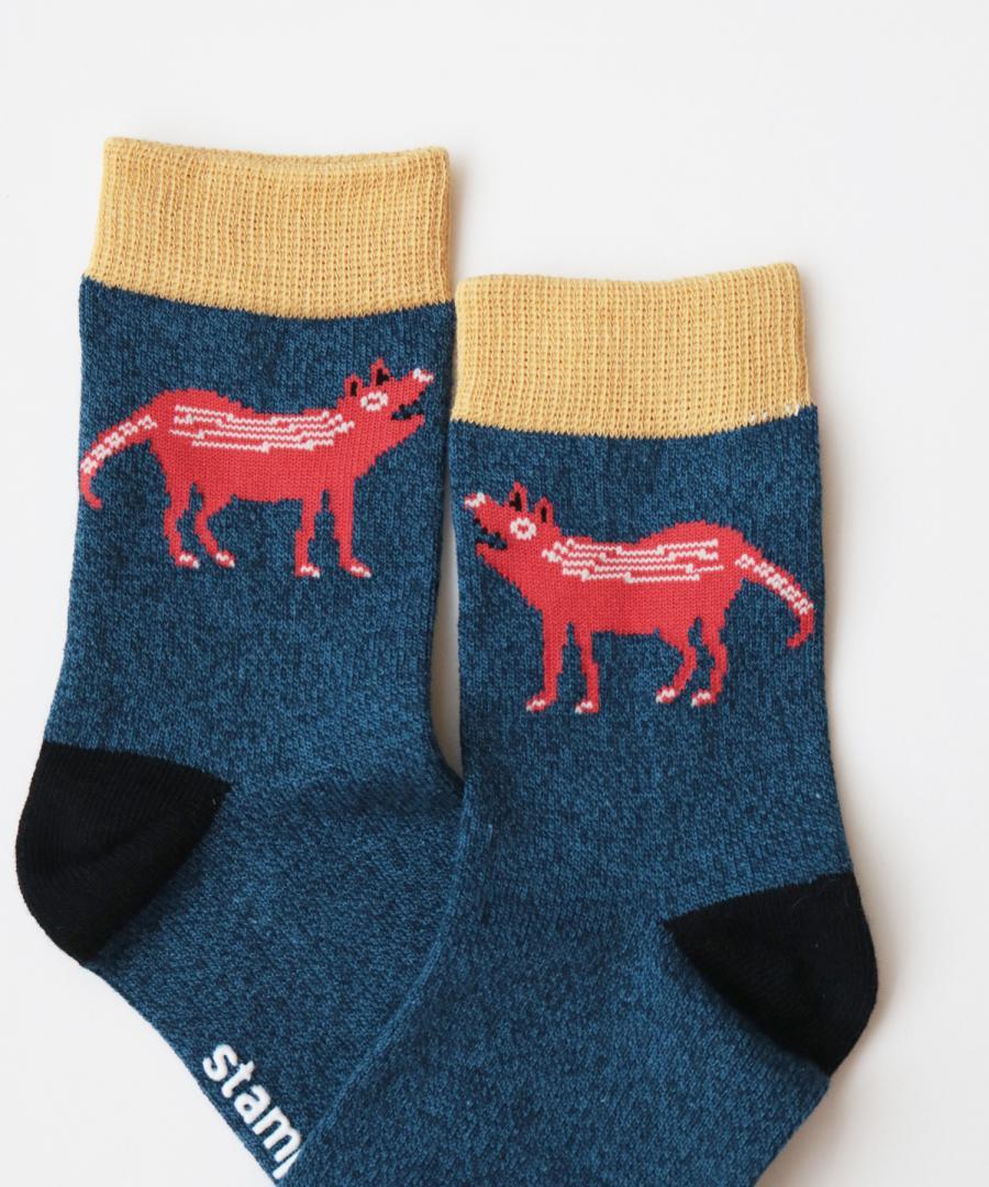 Stample Hachiawase Animal Crew Socks 3Pairs/Stample小动物伙伴儿童长袜 3双装 16-21cm 4-9yrs