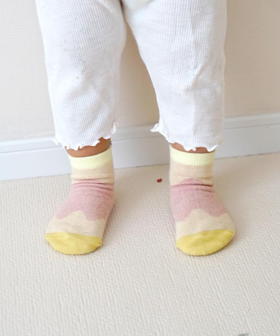 Stample Light Mesh Baby Ankle Socks-Girl Color 3Pairs/Stample网格织纹宝宝脚踝袜 温柔色 3双装 11-13cm 0-1yr