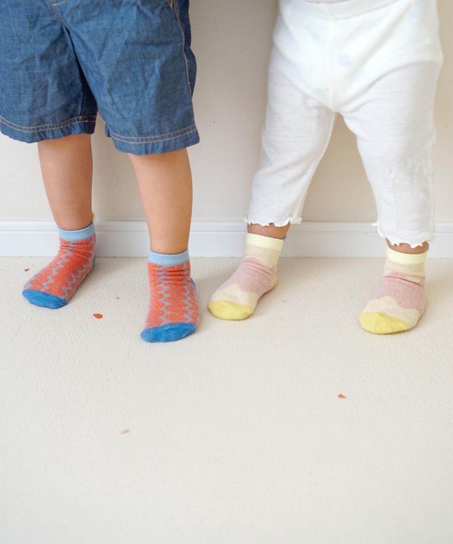Stample Light Mesh Baby Ankle Socks-Girl Color 3Pairs/Stample网格织纹宝宝脚踝袜 温柔色 3双装 11-13cm 0-1yr