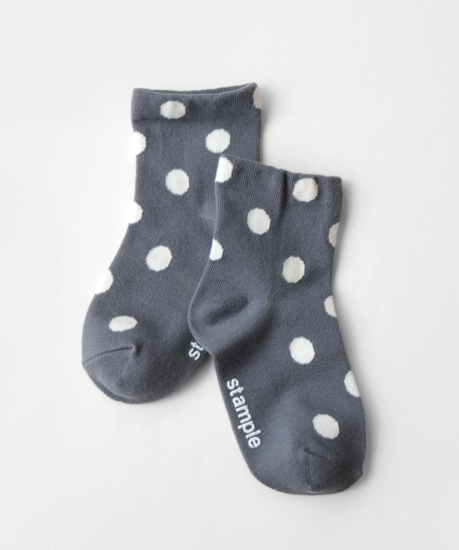 Stample Standard Dot Short Socks 3Pairs/Stample波点短袜 3双装 13-18cm 1-6yrs