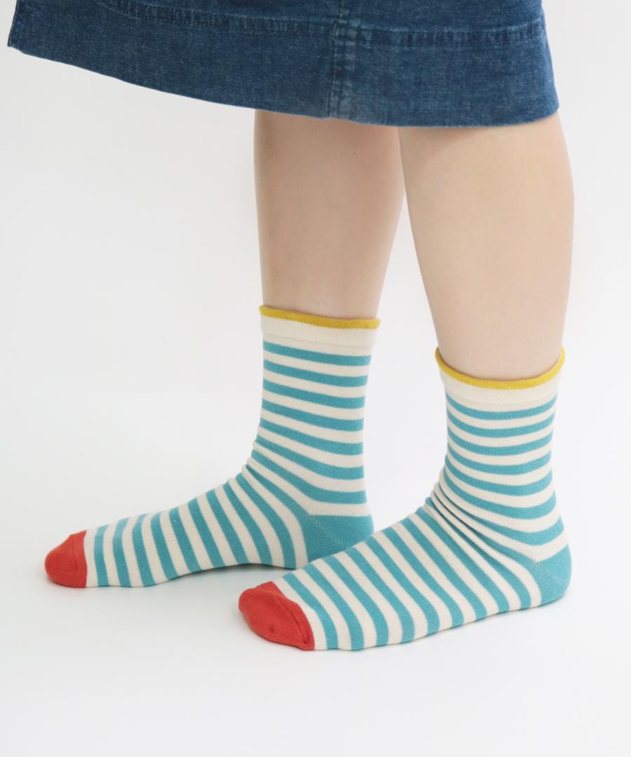 Stample Sunny Border Short Socks ColorB/Stample晴空万里儿童短袜 B款色 13-21cm 1-9yrs