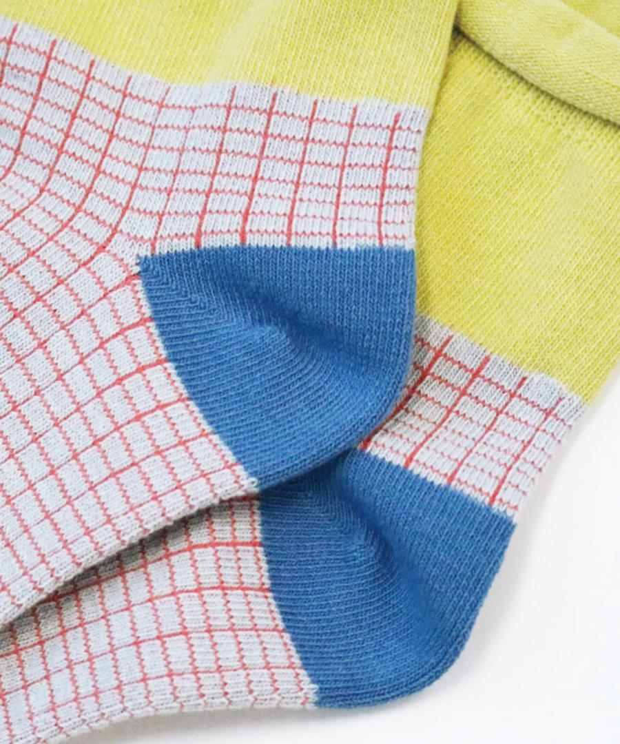 Stample Waffle Style Short Socks 3Pairs/Stample瓦夫格萌萌儿童短袜 3双装 13-21cm 1-9yrs