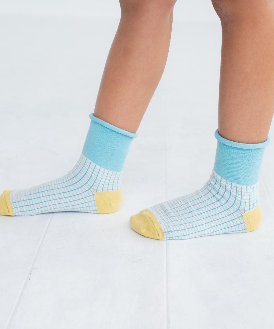 Stample Waffle Style Short Socks 3Pairs/Stample瓦夫格萌萌儿童短袜 3双装 13-21cm 1-9yrs
