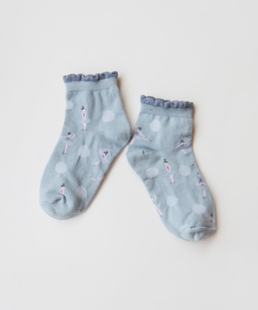 Stample Ballerina Short Socks 3Pairs/Stample芭蕾女孩儿童短袜 3双装 13-21cm 1-9yrs