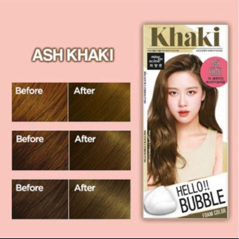 MISE EN SCENE Hello Bubble-7K Ash Khaki Brown爱茉莉泡泡染发剂-7K 卡其棕