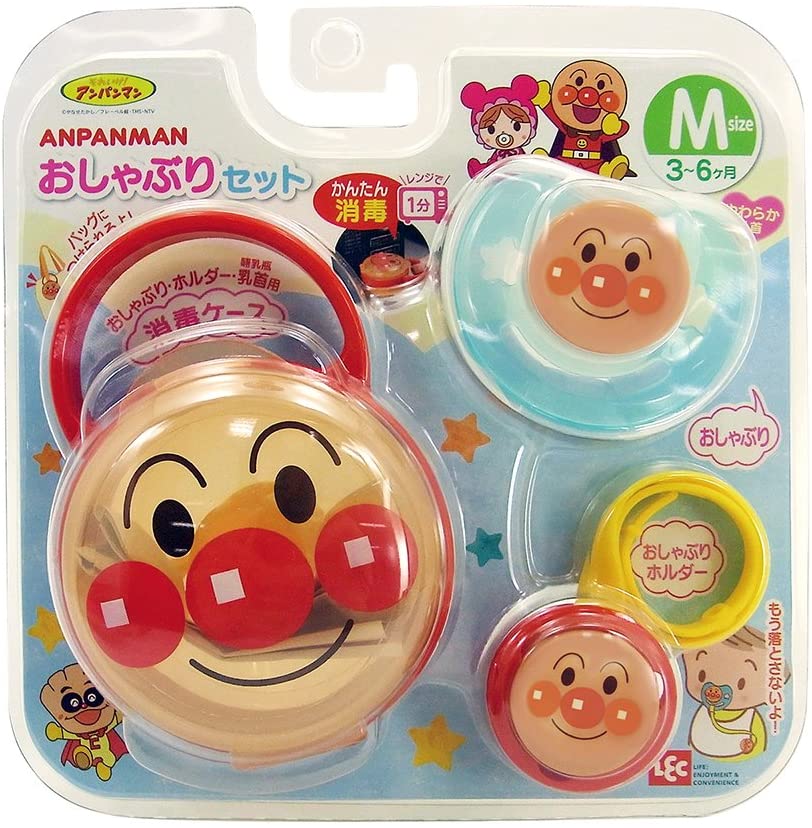 Anpanman Pacifier Set 超人气!宝宝最爱 面包超人安抚奶嘴套盒M 3-24月