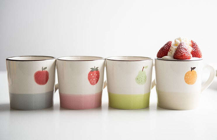 Minori Fruit Mug-Apple美浓烧日式水果马克杯-苹果