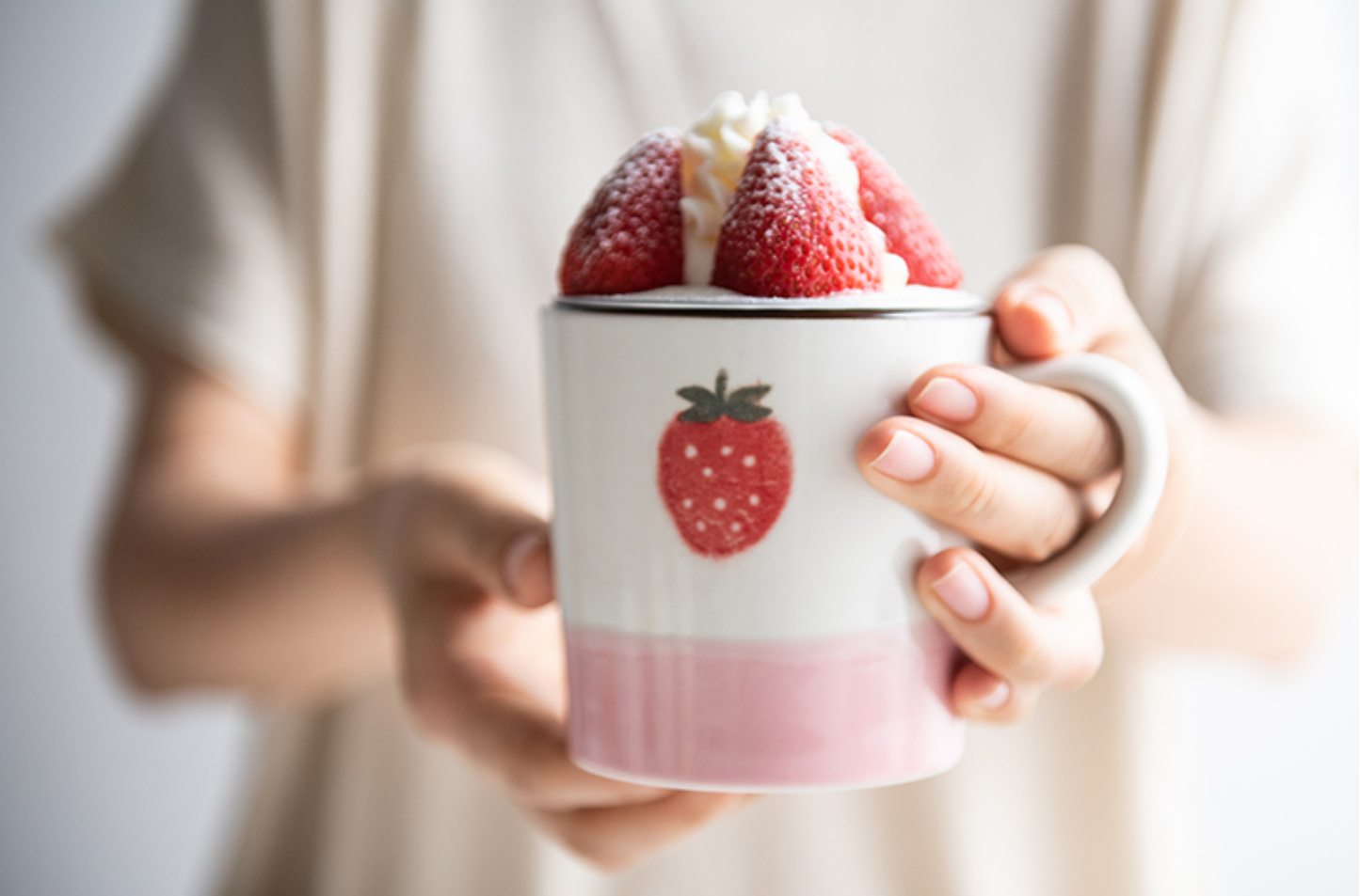 Minori Fruit Mug-Strawberry美浓烧日式水果马克杯-草莓