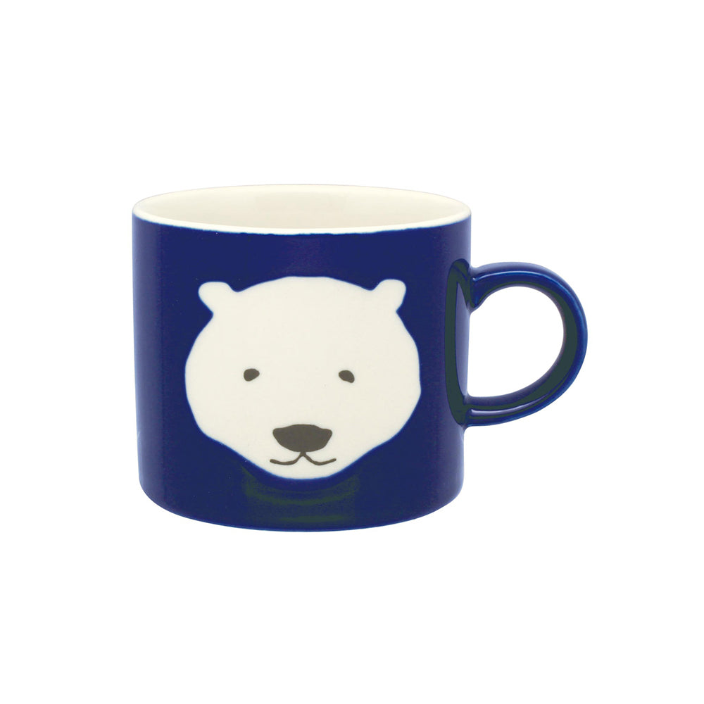 Minoyaki Easy Zoo Mug-Pola Bear日本美浓烧轻松动物园马克杯咖啡杯-北极熊