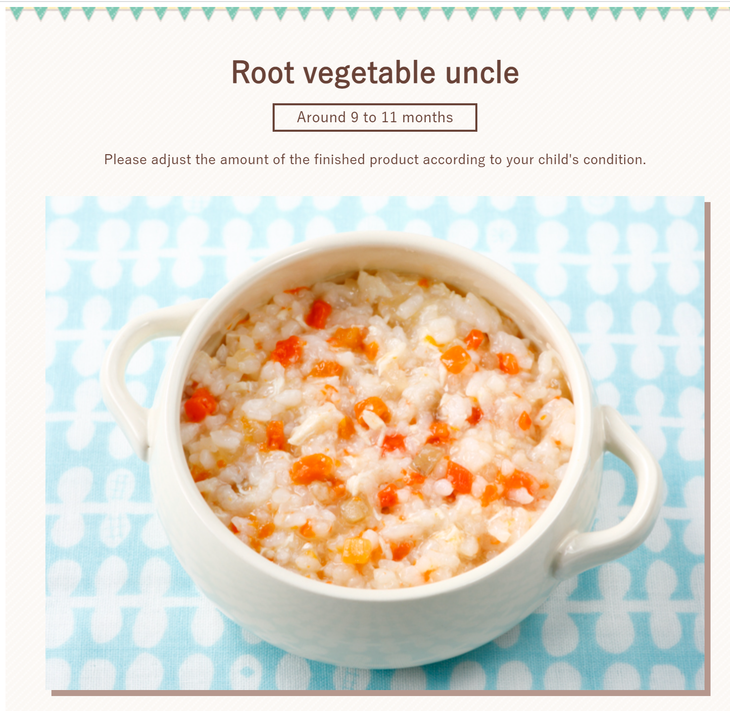 Wakodo Ready-to-Eat Meal 和光堂即食盖浇料  胡萝卜白萝卜牛蒡 9月+ 80g