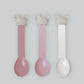 Nishiki Kasei Disney Baby Spoon Set-Minnie Pink/迪士尼儿童餐勺套组 莫兰迪米妮粉 3pcs
