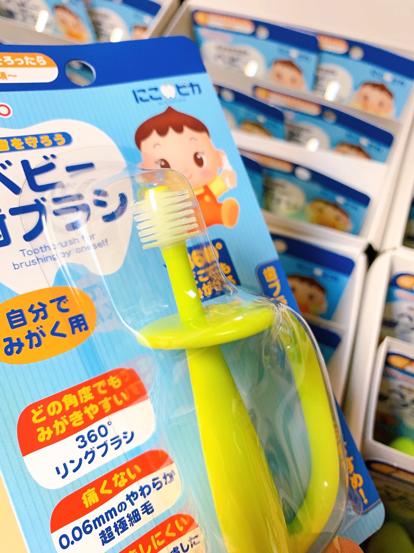 Wakodo Super Soft 360° Training Toothbrush 和光堂360度极细刷毛宝宝训练牙刷 12 month+