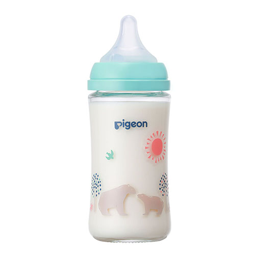 Pigeon Milk Bottle - Glass 贝亲三代玻璃奶瓶 240ml Cutie Bear