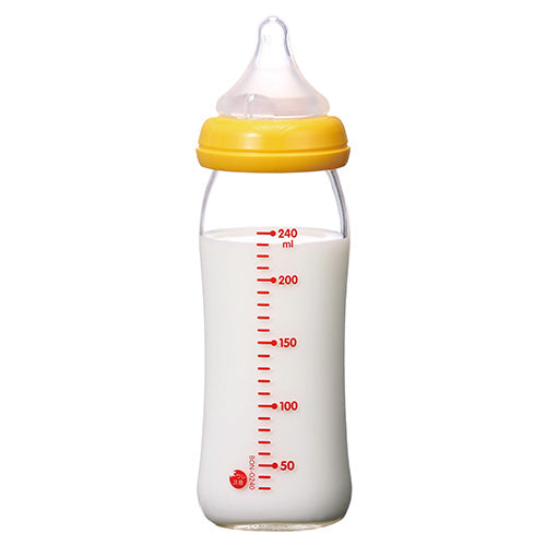 Pigeon Milk Bottle - Glass 贝亲经典玻璃奶瓶 240ml Classic Yellow