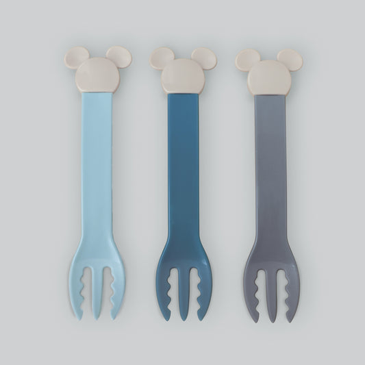 Nishiki Kasei Disney Baby Fork Set-Mickey Blue/迪士尼儿童餐叉套组 莫兰迪米奇蓝 3pcs