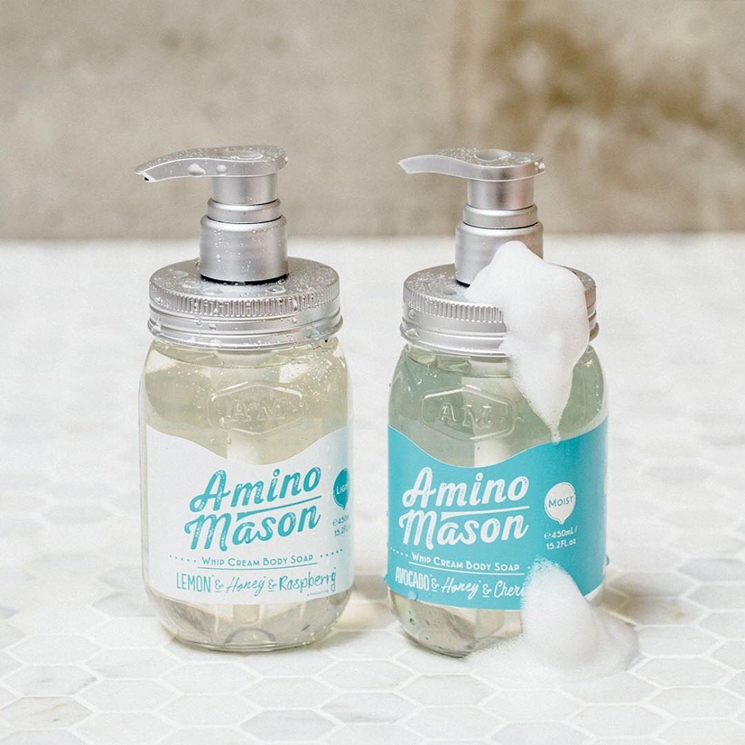 Amino Mason Whip Cream Body Soap Light/Amino Mason植物氨基酸沐浴露 柠檬蜂蜜清爽型 450ml