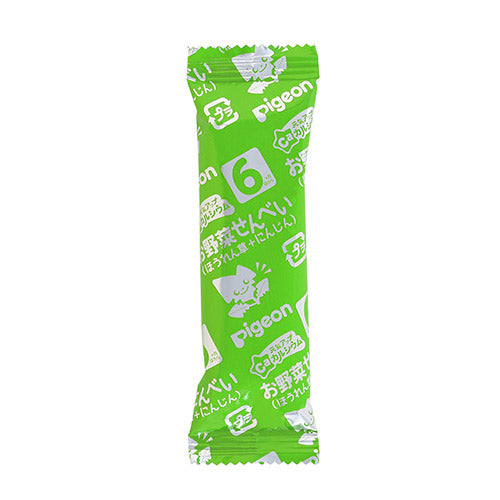 Pigeon Baby Snack 贝亲高钙蔬菜胡萝卜磨牙米饼 6月+ 2枚x6袋