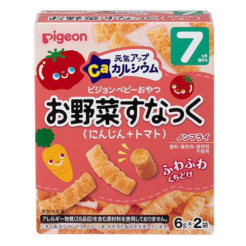 Pigeon Baby Snack 贝亲高钙番茄胡萝卜磨牙米条 7月+ 6gx2袋
