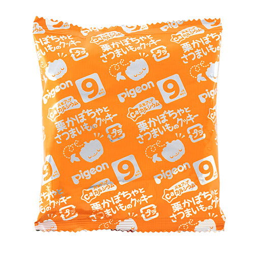 Pigeon Baby Snack 贝亲高钙南瓜板栗红薯磨牙曲奇饼干 9月+ 25gx2袋