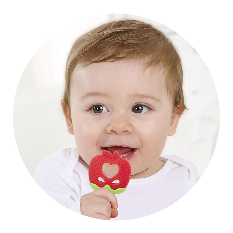 Edison Mama Baby Teether-Apple/Edison Mama红苹果牙咬胶 3 month+