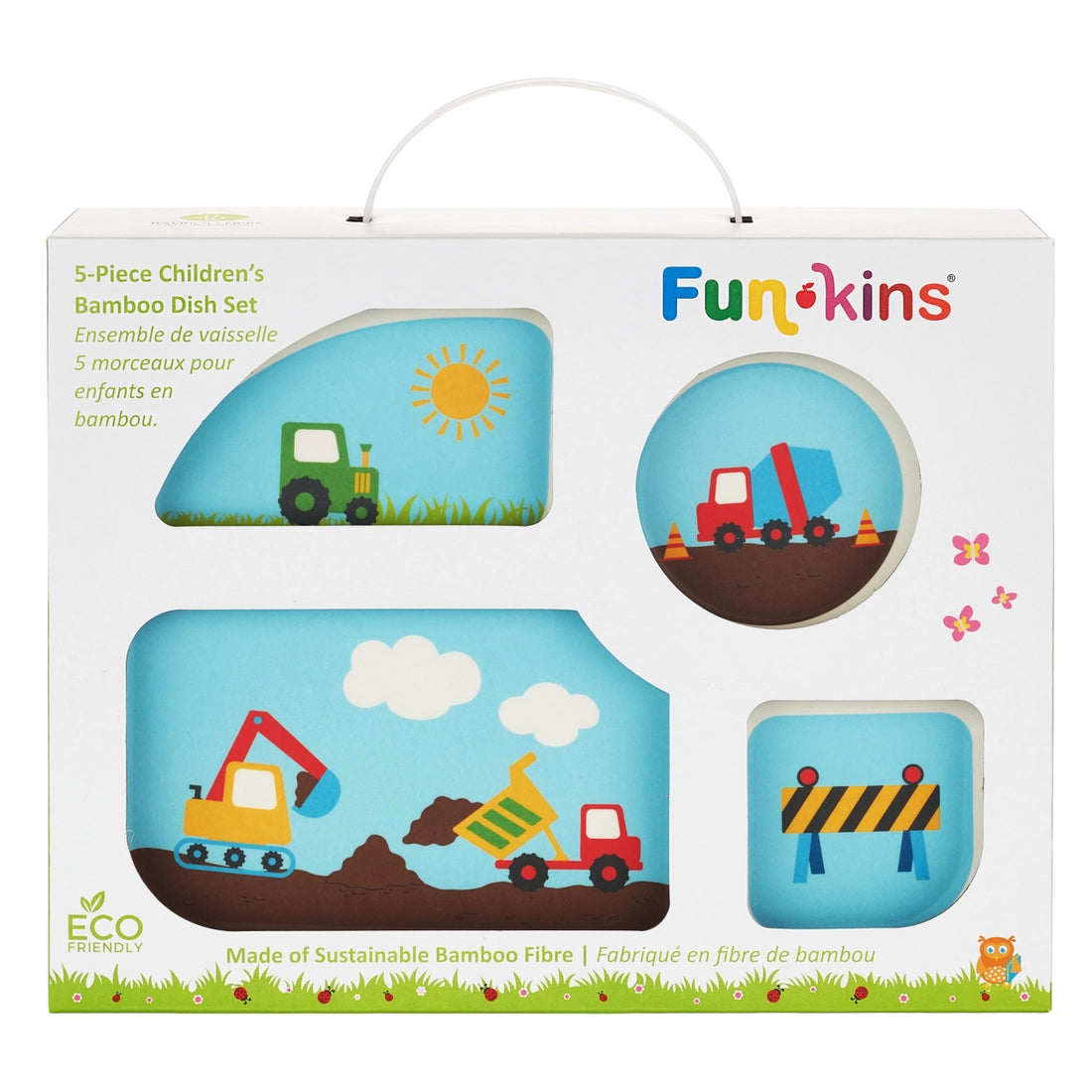 Funkins竹纤维儿童餐盘五件套 Construction