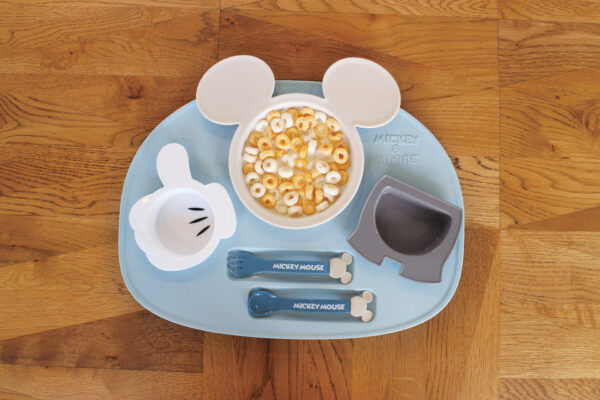 Nishiki Kasei Disney Lunch Plate-Mickey Blue/迪士尼六件套儿童餐盘 莫兰迪米奇蓝