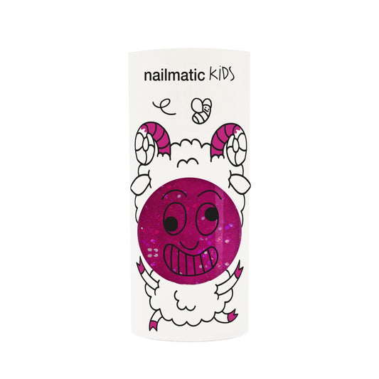 Nailmatic Water-based Kids Nail Polish-SHEEPY Clear Raspberry