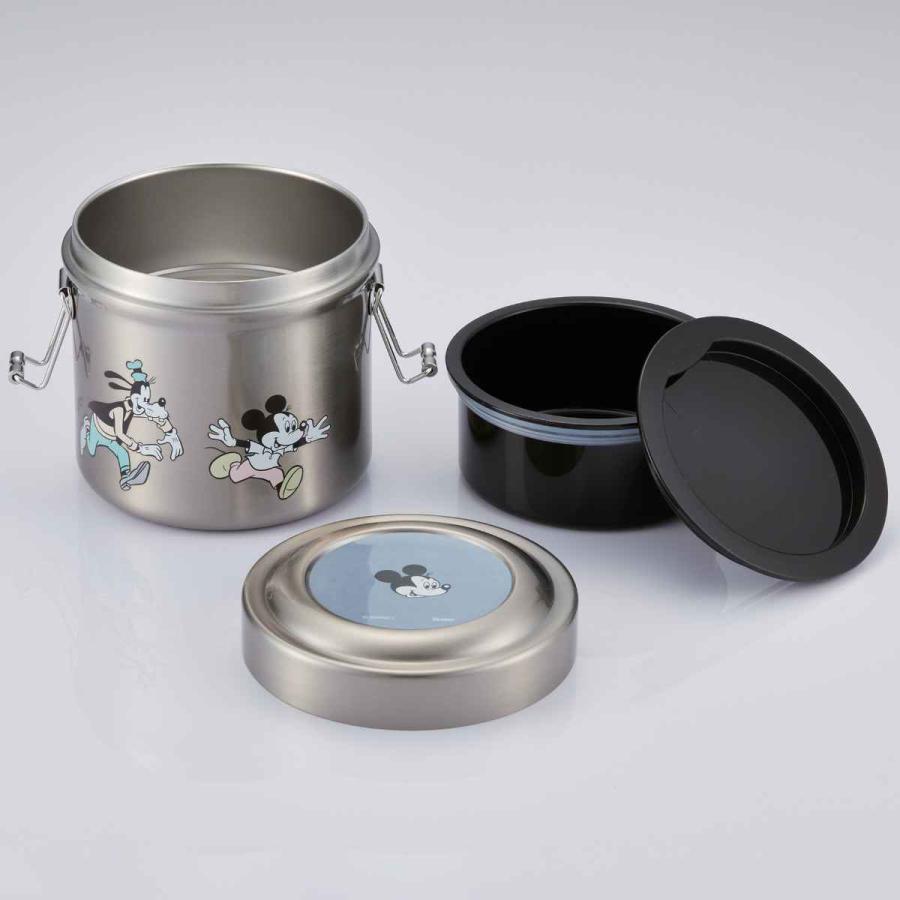 Skater Antibacterial Vacuum Stainless Lunch Box-Mickey Mouse/Skater超轻真空不锈钢抗菌双层保温饭盒 米奇家族 600ml