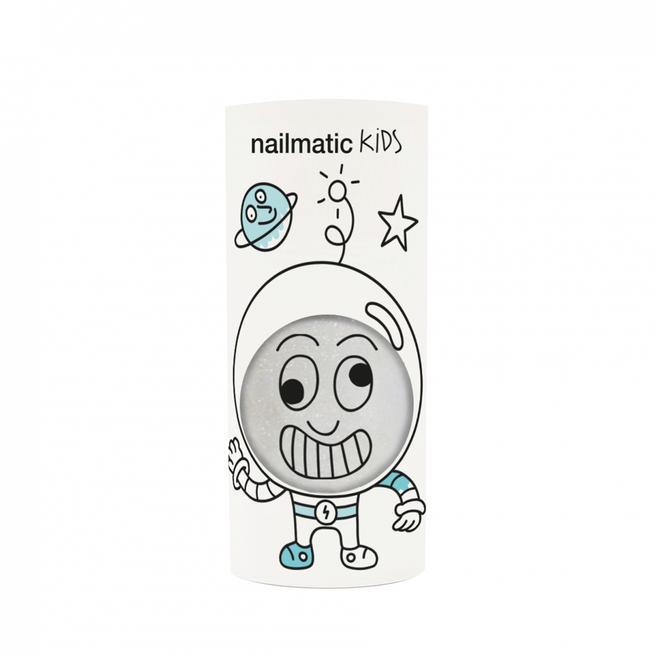 Nailmatic Water-based Kids Nail Polish-SUPER White Glitter