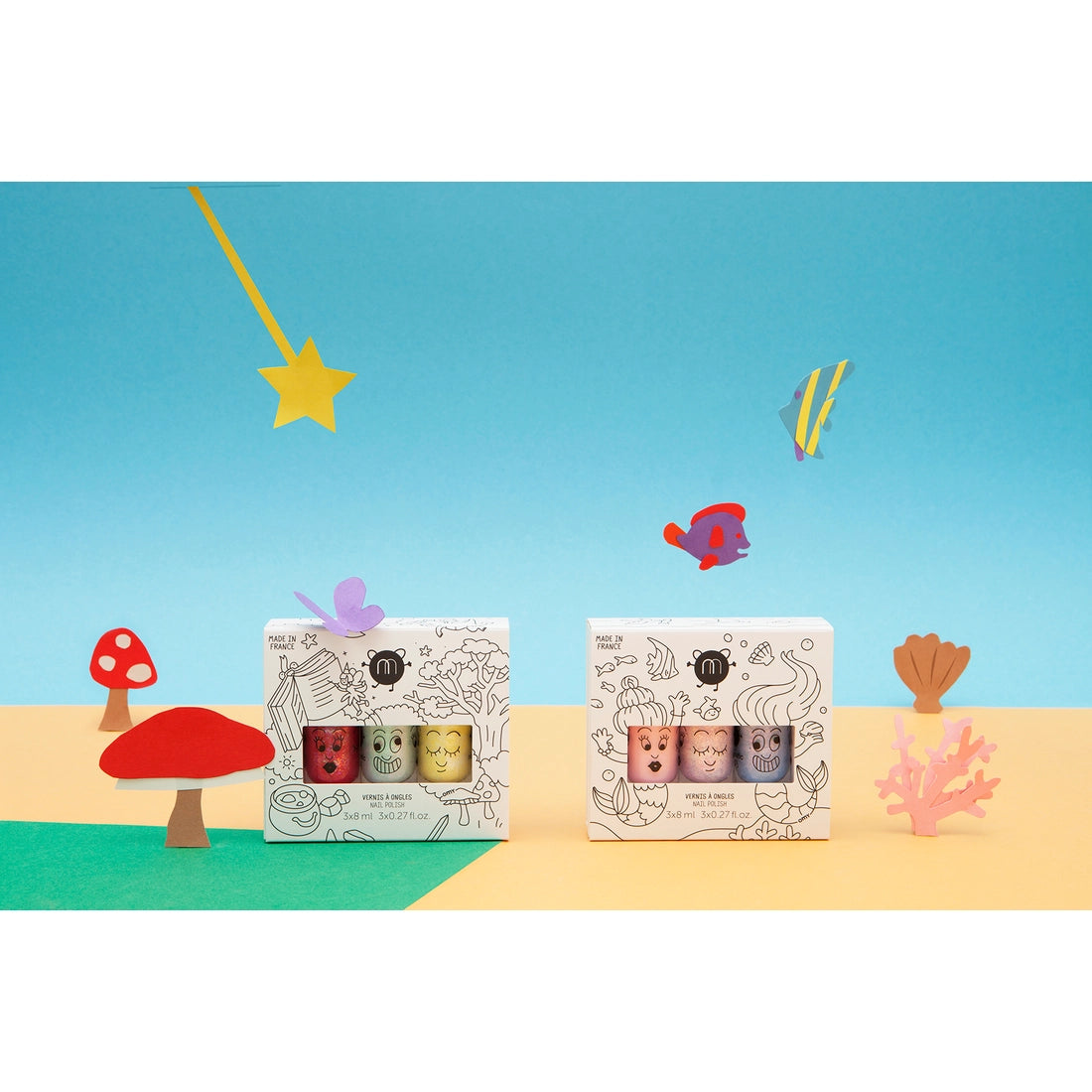 Nailmatic Water-based Kids Nail Polish Set-Party