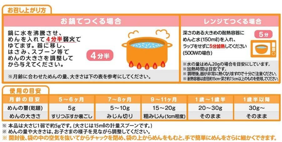 Hakubaku Baby Noodle Combo黄金大地无盐无添加宝宝碎碎面5袋组合 5月+ 100gx5bags