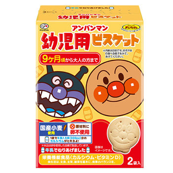 Fujiya Anpanman Baby Cookie不二家面包超人高钙VDVB牛奶曲奇 9mon+ 42gx2bags