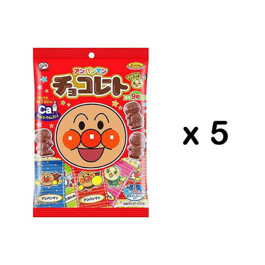 2023.12 Fujiya Anpanman Baby Chocolate不二家面包超人护齿巧克力5袋 34gx5