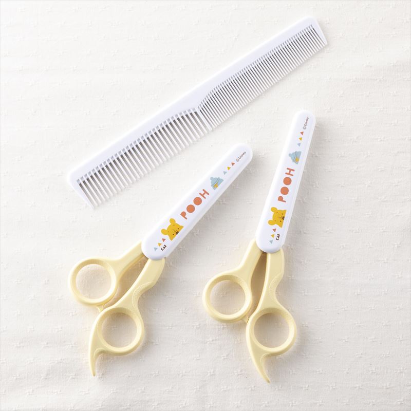 KAI Baby Hair Cutting Scissors Combo-Winnie the Pooh贝印维尼儿童理发剪套装