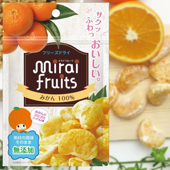 Mirai Fruits Freeze Dried Orange/Mirai Fruits未来果实100%天然橘子干 9 month+ 10g