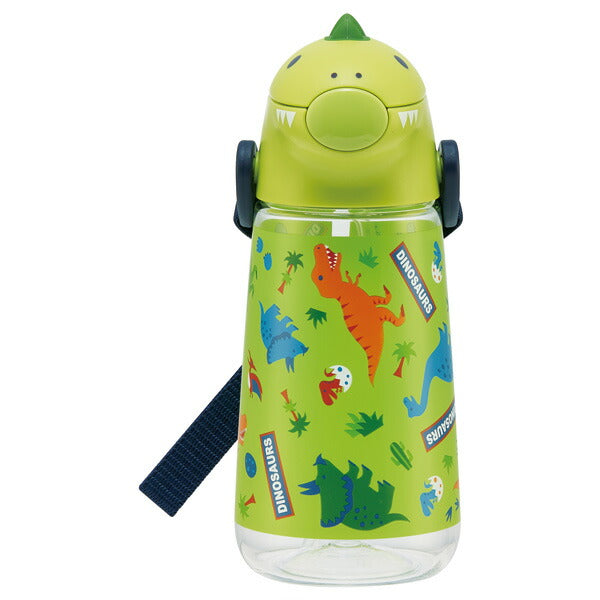 Skater DINOSAURS Straw Water Bottle/Skater小恐龙吸管水壶 420ml