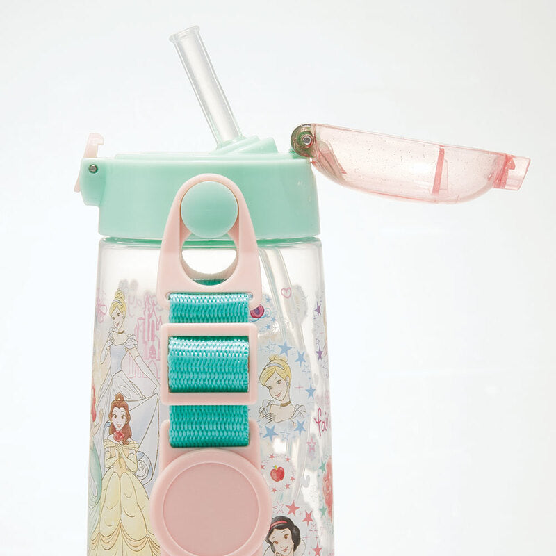 Skater Disney PRINCESS One-Push Straw Water Bottle/Skater迪士尼公主吸管水壶 480ml