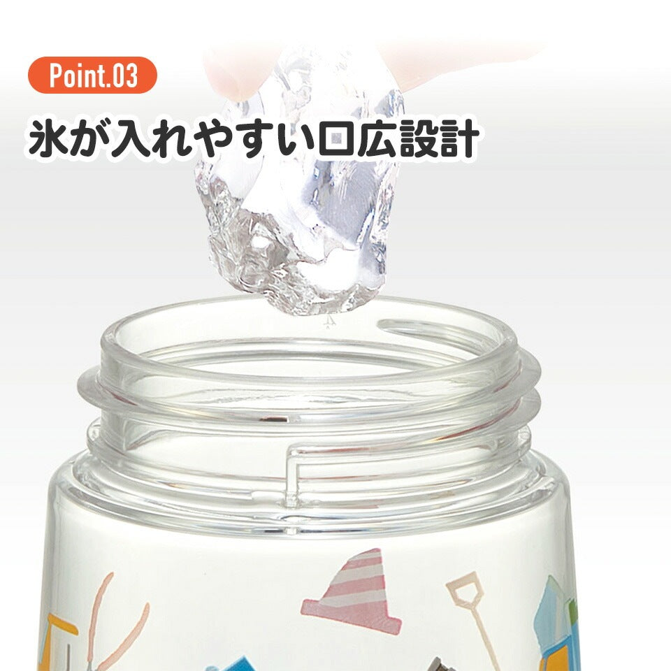 Skater Disney PRINCESS One-Push Straw Water Bottle/Skater迪士尼公主吸管水壶 480ml