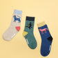 Stample Hachiawase Animal Crew Socks 3Pairs/Stample小动物伙伴儿童长袜 3双装 16-21cm 4-9yrs