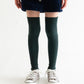 Stample Inner Cotton Knee High Socks Navy&Black/Stample经典过膝儿童长筒袜 深蓝色&黑色 16-21cm 4-9yrs