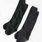 Stample Inner Cotton Knee High Socks Charcoal&Black/Stample经典过膝儿童长筒袜 灰色&黑色 16-18cm 4-6yrs