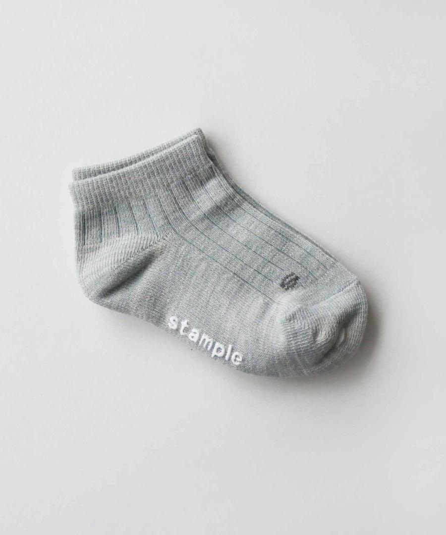 Stample Standard Heather Ankle Socks-Black&Gray&Beige/Stample细绵脚踝袜 黑色&灰色&米色 16-25cm 4yrs-Adult