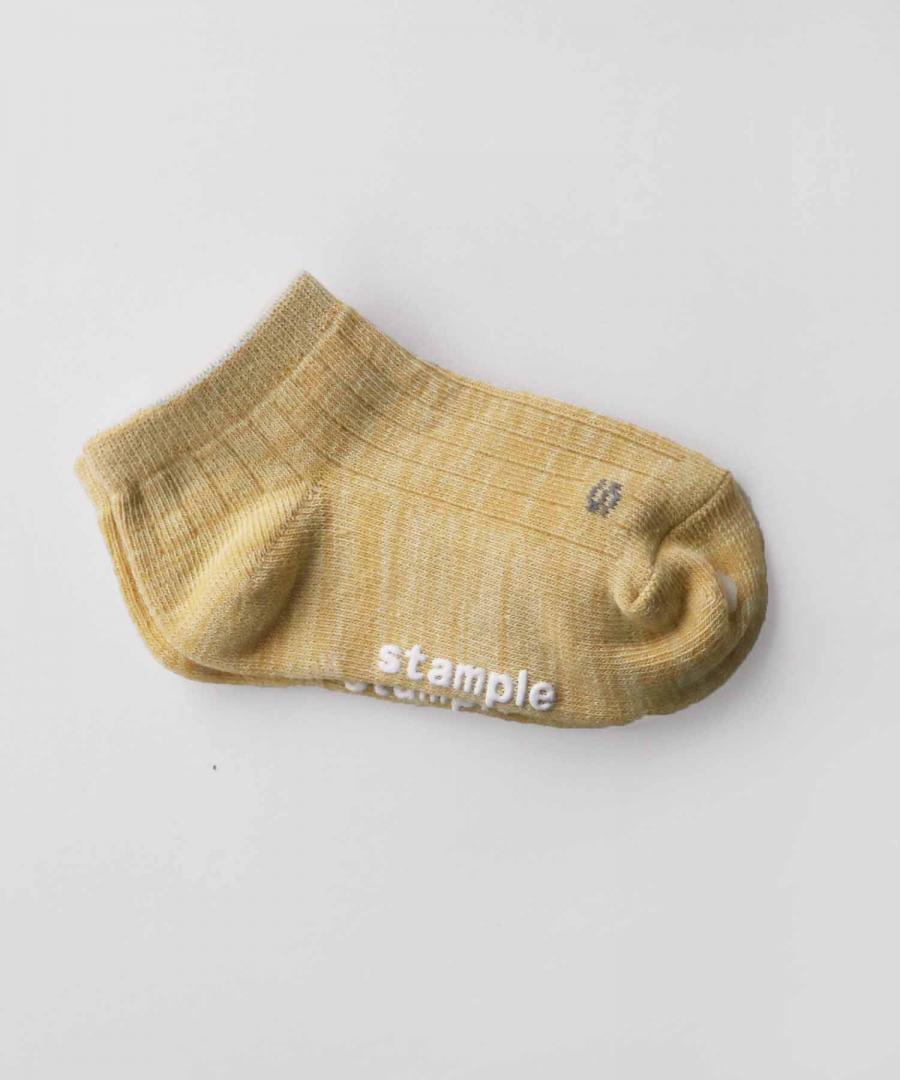 Stample Standard Heather Ankle Socks-Pink&Mustard&Blue/Stample细绵脚踝袜 粉色&芥末黄色&蓝色 16-25cm 4yrs-Adult