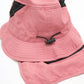 Stample Double Visor UV Protection Outdoor Kids Hat-Pink/Stample护颈清凉儿童遮阳帽 烟粉 S-L